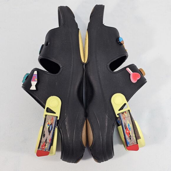 Crocs Classic Allterrain Ikat Sandal Unisex M9 W11 Black Multi Comfort Strap - Picture 8 of 9